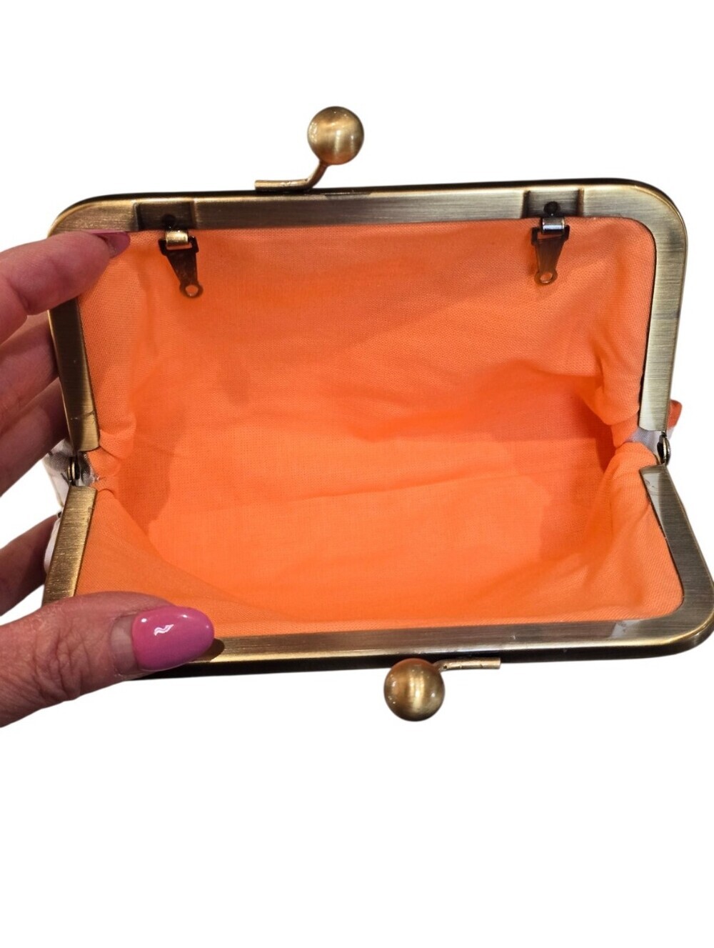 Kisslock Floral Goldtone Clutch Pouch Bundle - Picture 15 of 15